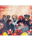 'Cleveland Doggos' Personalized 3 Pet Blanket