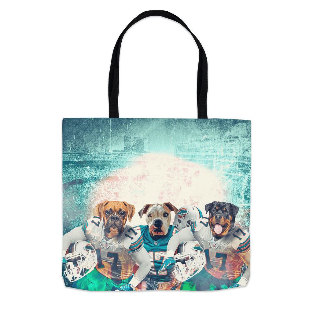 &#39;Miami Doggos&#39; Personalized 3 Pet Tote Bag