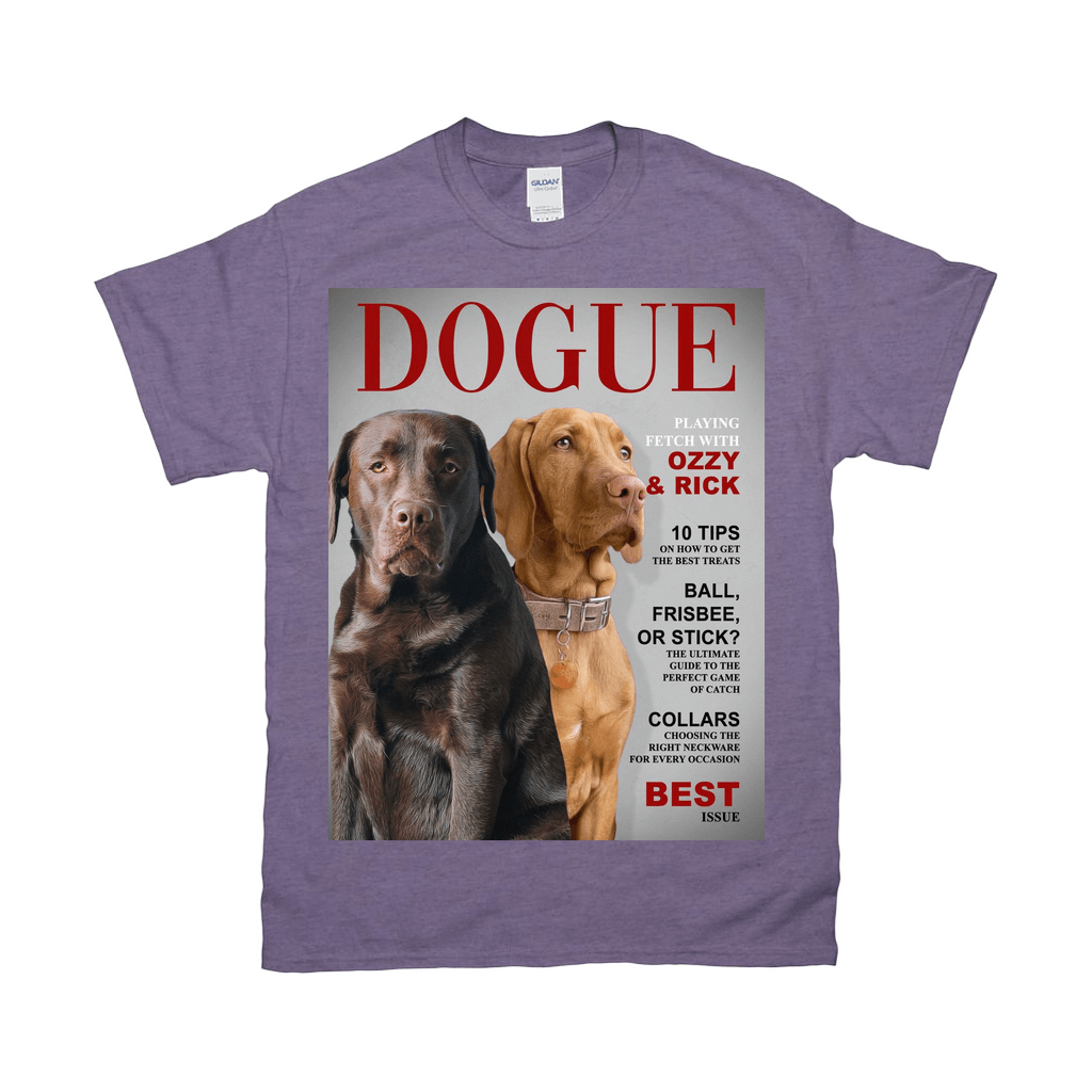 Camiseta personalizada para 2 mascotas &#39;Dogue&#39;