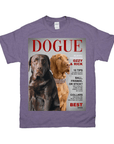Camiseta personalizada para 2 mascotas 'Dogue'