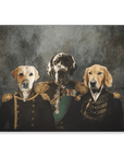 'The Brigade' Personalized 3 Pet Mini Portrait