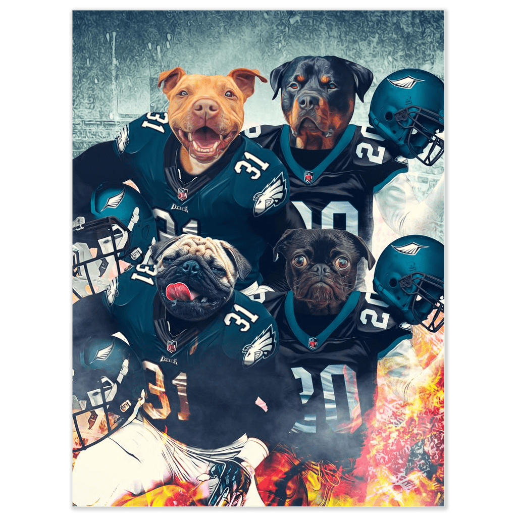 &#39;Philadelphia Doggos&#39; Personalized 4 Pet Poster