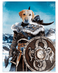 'Viking Warrior' Personalized Dog Mini Portrait