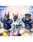 'Indianapolis Doggos' Personalized 3 Pet Poster