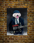 'AC/Doggo' Personalized Pet Mini Portrait