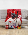 'Washington Nationpaws' Personalized Pet Blanket