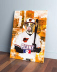 'Baltimore Dogorioles' Personalized Pet Canvas
