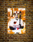 'Baltimore Dogorioles' Personalized Pet Poster