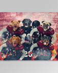 'Atlanta Doggos' Personalized 6 Pet Blanket
