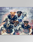 'Dallas Doggos' Personalized 5 Pet Blanket