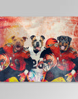 'Cincinnati Doggos' Personalized 3 Pet Blanket