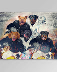 'Oakland Doggos' Personalized 5 Pet Blanket