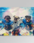 'Detroit Doggos' Personalized 3 Pet Blanket