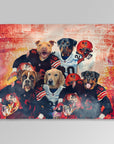 'Cleveland Doggos' Personalized 5 Pet Blanket