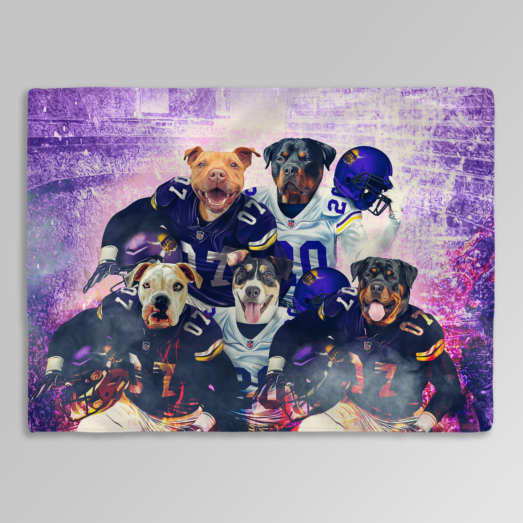 &#39;Minnesota Doggos&#39; Personalized 5 Pet Blanket