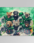 'New York Jet-Doggos' Personalized 6 Pet Blanket