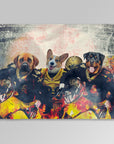 'New Orleans Doggos' Personalized 3 Pet Blanket