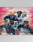 'New England Doggos' Personalized 5 Pet Blanket