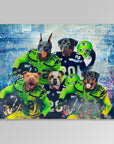'Seattle Doggos' Personalized 5 Pet Blanket