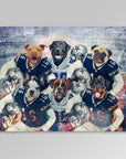 'Dallas Doggos' Personalized 6 Pet Blanket