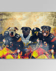 'Pittsburgh Doggos' Personalized 3 Pet Blanket