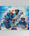 'Detroit Doggos' Personalized 5 Pet Blanket