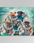'Miami Doggos' Personalized 5 Pet Blanket