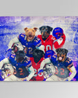 'Buffalo Doggos' Personalized 5 Pet Blanket