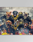 'New Orleans Doggos' Personalized 6 Pet Blanket