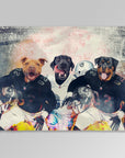 'Oakland Doggos' Personalized 3 Pet Blanket