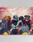 'Atlanta Doggos' Personalized 3 Pet Blanket