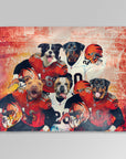 'Cincinnati Doggos' Personalized 5 Pet Blanket