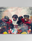 'Tampa Bay Doggos' Personalized 3 Pet Blanket