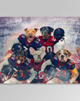 'Houston Doggos' Personalized 5 Pet Blanket