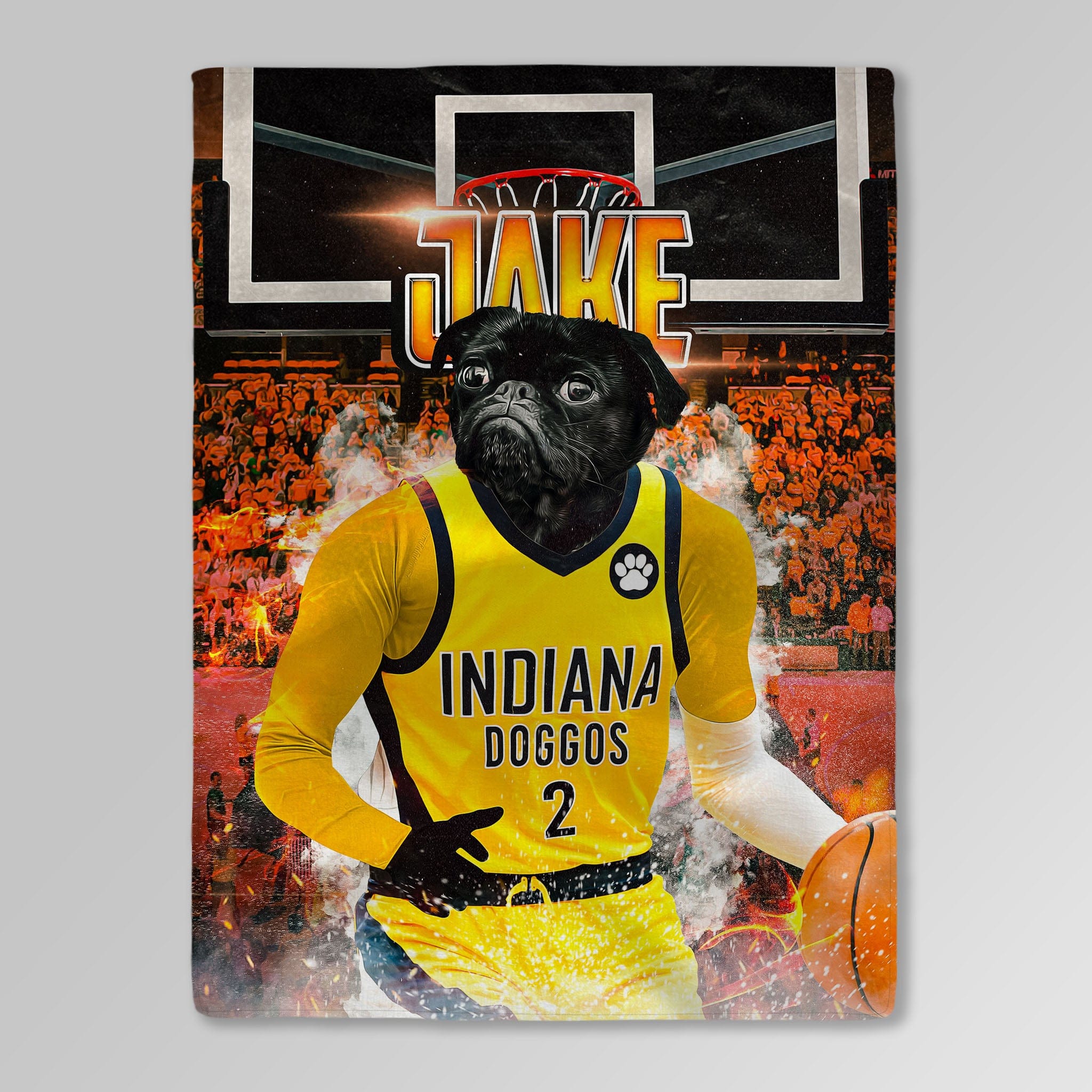&#39;Indiana Pacers Doggos&#39; Personalized Pet Blanket