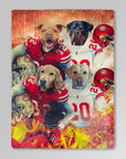 'San Francisco 40Doggos' Personalized 4 Pet Blanket