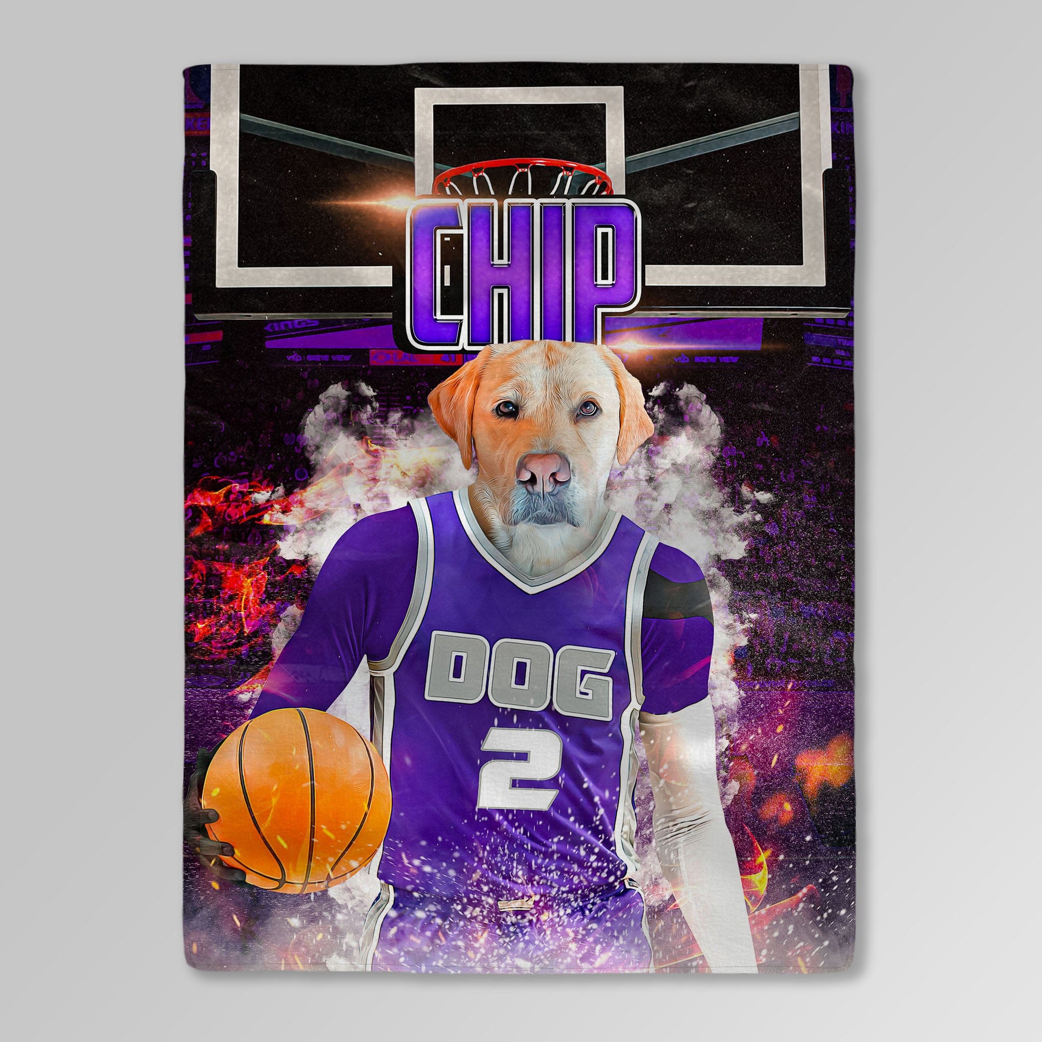 &#39;Sacramento Kings Doggos&#39; Personalized Pet Blanket