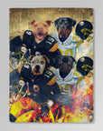 'Pittsburgh Doggos' Personalized 4 Pet Blanket