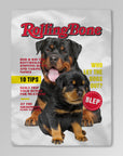 'Rollingbone' Personalized 2 Pet Blanket