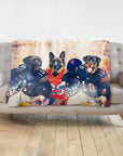 'Chicago Doggos' Personalized 3 Pet Blanket