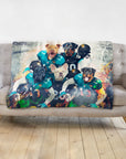 'Jacksonville Doggos' Personalized 5 Pet Blanket