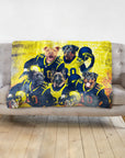 'Michigan Doggos' Personalized 5 Pet Blanket