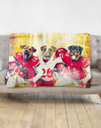 'Kansas City Doggos' Personalized 3 Pet Blanket