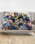 'New Orleans Doggos' Personalized 6 Pet Blanket