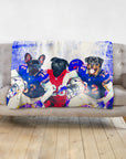 'Buffalo Doggos' Personalized 3 Pet Blanket