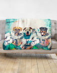 'Miami Doggos' Personalized 3 Pet Blanket