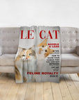 'Le Cat' Personalized 2 Pet Blanket