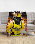 'Indiana Pacers Doggos' Personalized Pet Blanket