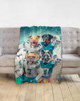 'Miami Doggos' Personalized 4 Pet Blanket