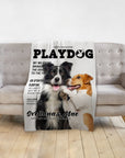 'Playdog' Personalized 2 Pet Blanket